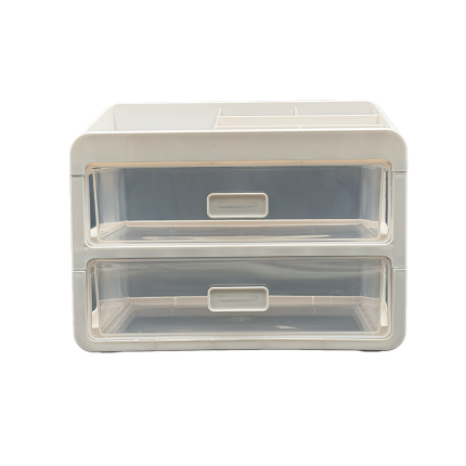 Clear Drawer Organizer: Large Acrylic Storage Box for Desk